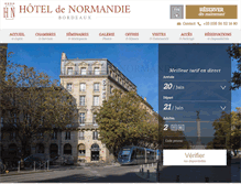Tablet Screenshot of hotel-de-normandie-bordeaux.com